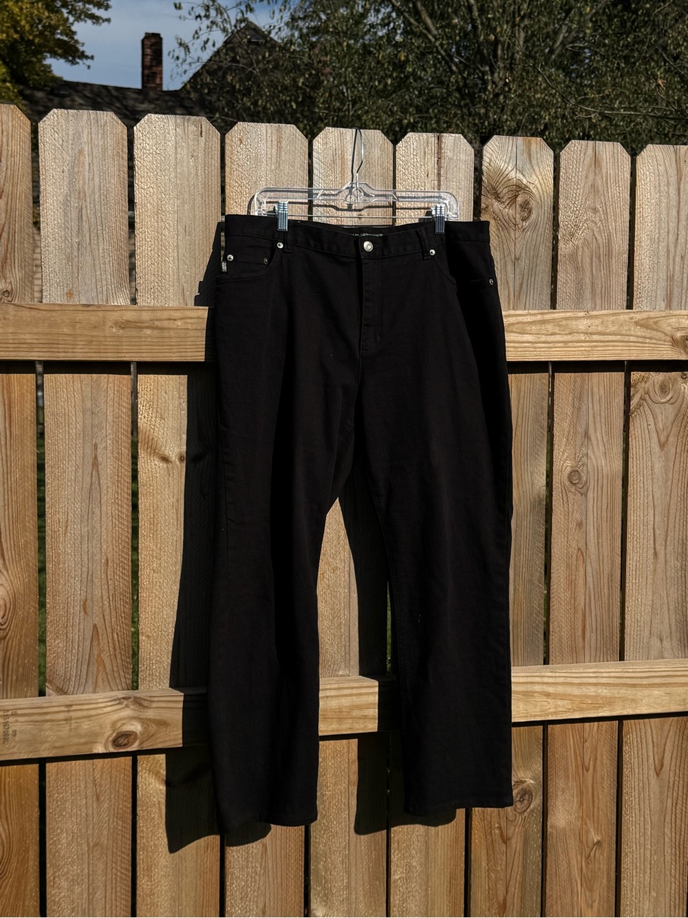 Ralph Lauren Jeans Co. Black Jeans Women's size 16 Straight Leg Pants Classic